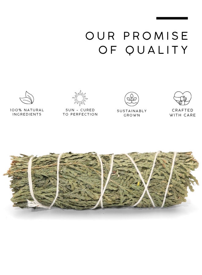 AWAFI MILL Cedar Smudge Stick | Hand-Tied Evergreen Bundle - Pack of 3 Stick - Image 4