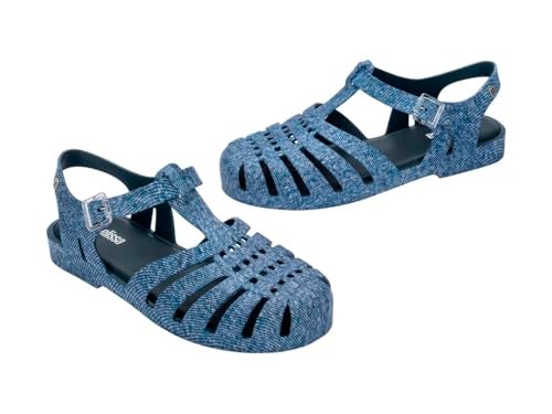 Melissa Possession Jelly Sandal for Women - The Original Jelly Shoe, Fisherman's Sandal with Adjustable Strap and Side Buckle, Jeans Blue, 8 - Image 5