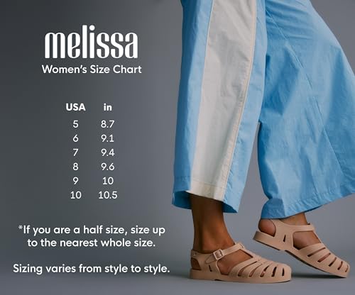 Melissa Possession Jelly Sandal for Women - The Original Jelly Shoe, Fisherman's Sandal with Adjustable Strap and Side Buckle, Jeans Blue, 8 - Image 4