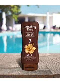 Hawaiian Tropic Island Tanning Lotion With Cocoa Butter Spf8 White 236Ml(8Oz)  - Image 2
