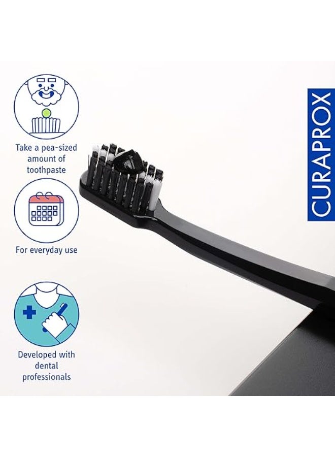 Curaprox Black Is White Teeth Whitening Toothpaste with Activated Charcoal – 90ml - Image 3