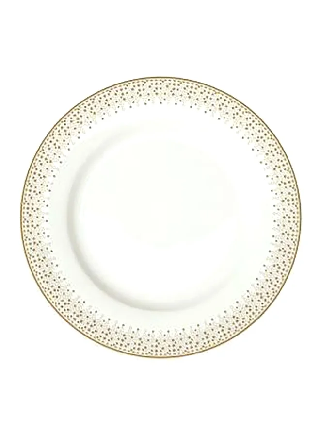 Easy Life Festive Collection Porcelain Dinner Plate White and Gold 26.5 cm R0942#FESV