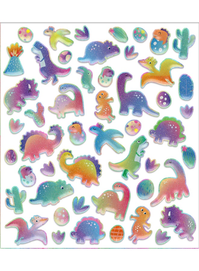 Avenir Puffy Sticker Dino Multicolor |  activity for kids | Perfect work of art to keep for room decoration or to give as a gift | ages 3+ - Image 3