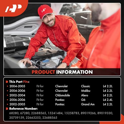 A-Premium Air Conditioner AC Compressor with Clutch Compatible with Chevrolet Malibu 2.2L 2004-2006, Classic 2.2L 2004-2005 & Oldsmobile Alero & Pontiac Grand Am G6 - Image 2