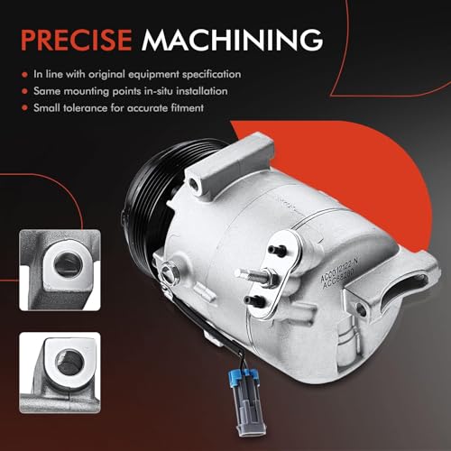 A-Premium Air Conditioner AC Compressor with Clutch Compatible with Chevrolet Malibu 2.2L 2004-2006, Classic 2.2L 2004-2005 & Oldsmobile Alero & Pontiac Grand Am G6 - Image 5
