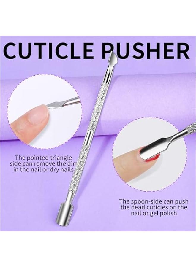 Generic Cuticle Remover with Cuticle Pusher and Cuticle Cutter, Cuticle Trimmer Cuticle Nippers Nail Clippers for Women, Pedicure Tools for Fingernails Toenails  - Image 4