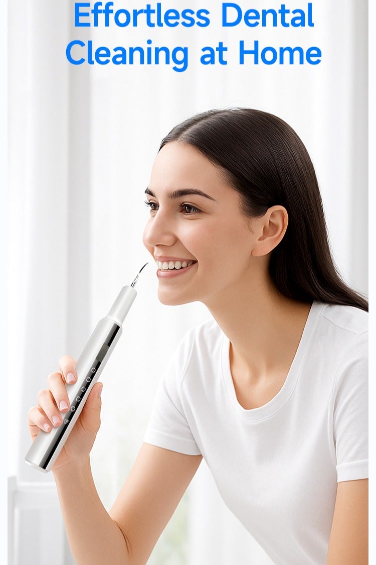 YANCI Ultrasonic Dental Scaler For Teeth Tartar Stain Tooth Calculus Remover Electric Sonic Teeth Plaque Cleaner Dental Stone Removal, Replaceable Clean Heads- Safe - Image 3