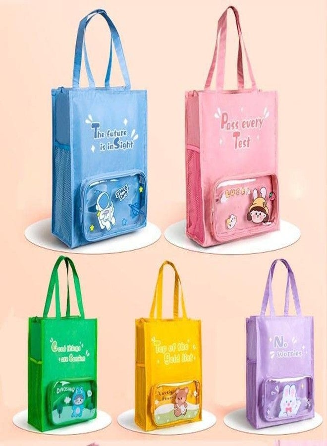 Mayatra's Multi-Purpose Canvas Handbag Pack,Gift Bag for Kids Party Medium Reusable Handbag Multicolor (Pack of 1) (GREEN) - Image 2