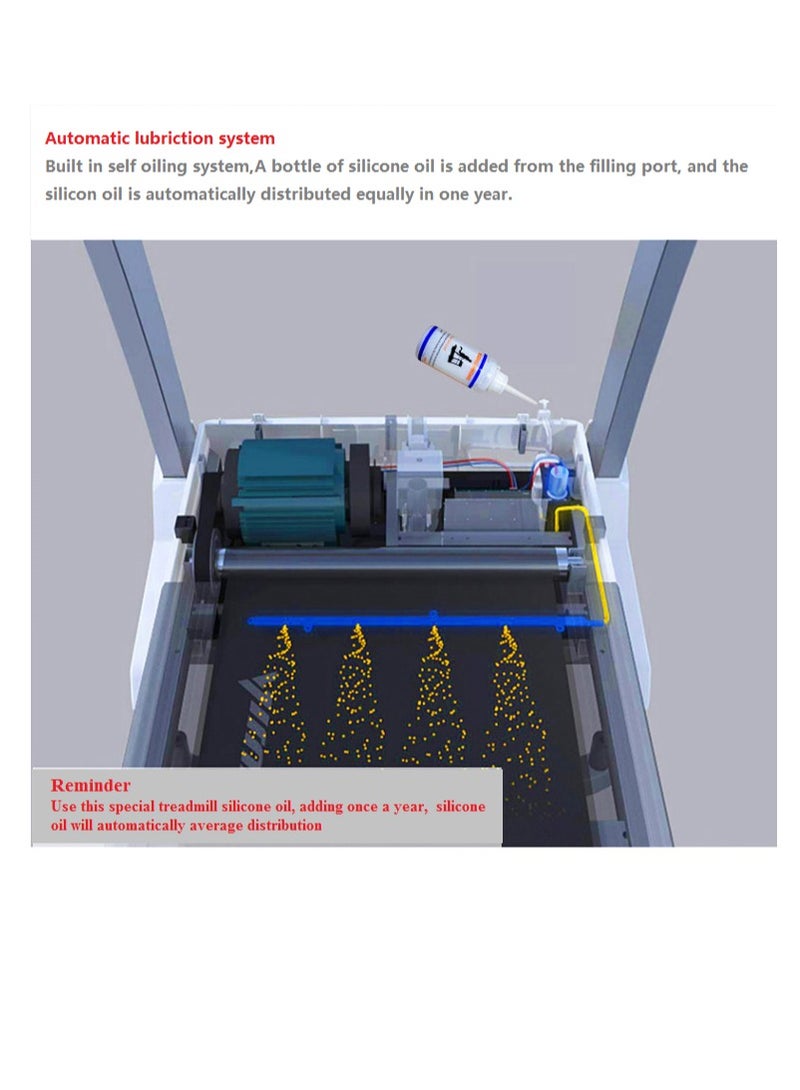 Hammer MT-X Power VOLTTA Smart Treadmill 4.5HP – Foldable, 15.6" Android Screen, White - Image 4