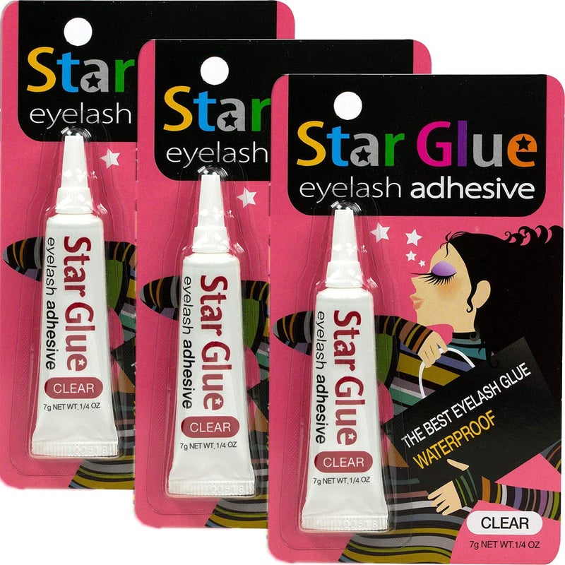Star 3packs of Star Eyelash Glue for Strip Lashes (Clear) 7g (1/4oz) - Image 4