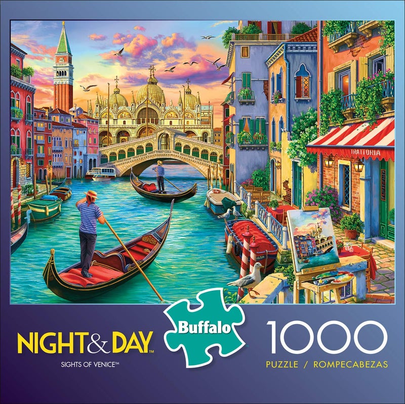 Buffalo Games - Image World - Sights of Venice - 1000 Piece Jigsaw Puzzle for Adults -Challenging Puzzle Perfect for Game Nights - Finished Size is 26.75 x 19.75 - Image 2