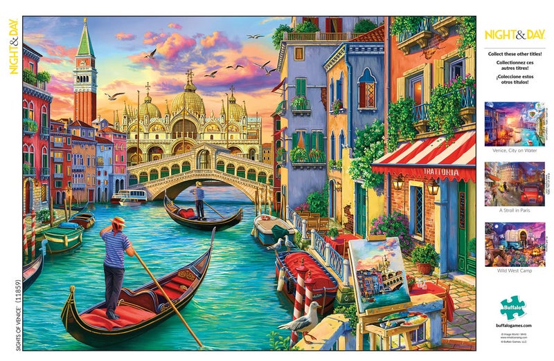 Buffalo Games - Image World - Sights of Venice - 1000 Piece Jigsaw Puzzle for Adults -Challenging Puzzle Perfect for Game Nights - Finished Size is 26.75 x 19.75 - Image 5