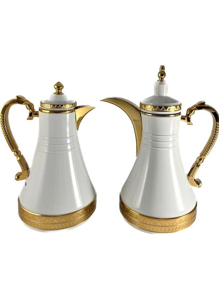 Homemaker Premium 2-Piece Tea & Coffee Flask Set – 0.75L & 1L | Elegant Design with Glass Inner | Keeps Beverages Hot or Cold for Hours | Made in Turkey - Image 1