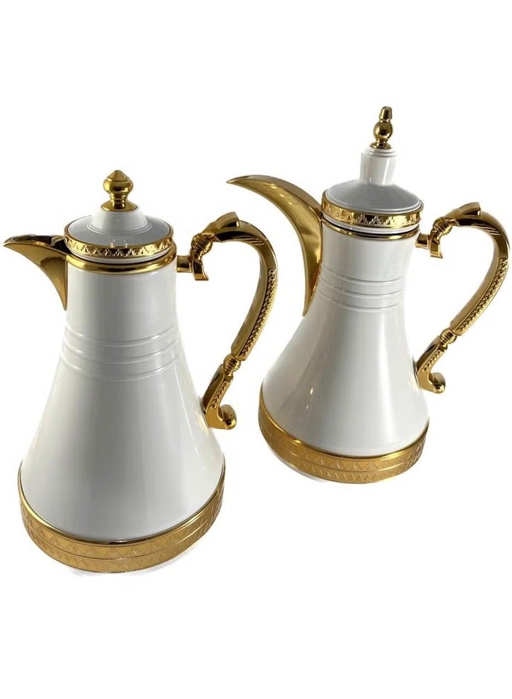 Homemaker Premium 2-Piece Tea & Coffee Flask Set – 0.75L & 1L | Elegant Design with Glass Inner | Keeps Beverages Hot or Cold for Hours | Made in Turkey - Image 2