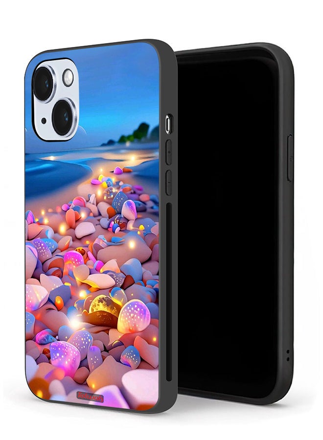 Tolwak Apple iPhone 14 Protective Case Stones Art - Image 1