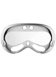 Suitable For Apple Vision Pro Protective Case For Apple VR Head Display Case Film All-in-One Protective Case-Color:Electroplated Silver [tpu All-inclusive Soft Rubber Protective Sleeve]]