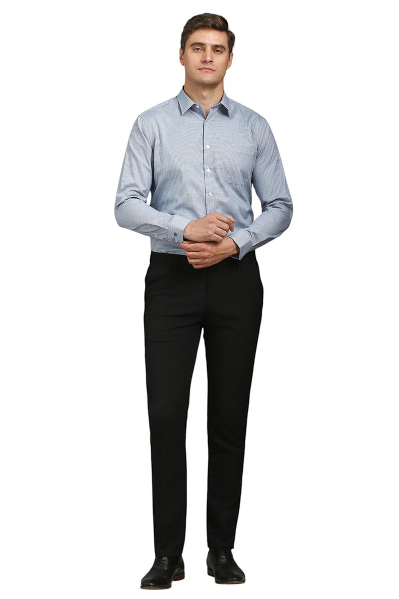 LOUIS PHILIPPE قميص قطن عادي للرجال من لويس فيليب (LPSFMSLPH98067_أزرق، 39) - Image 5