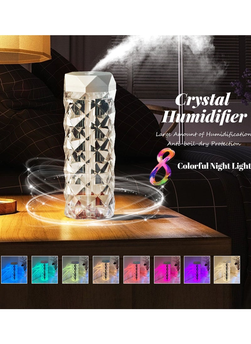 ماركة غير محددة - اباجورة وموزع روائح الزيوت العطرية للمنزل والمكتب، أضواء LED بسبعة ألوان متدرجة، مرطب بالموجات فوق الصوتية، موزع روائح العلاج العطري، للمنزل وغرفة النوم والمكتب، إيقاف تلقائي 1000 مل - Image 1