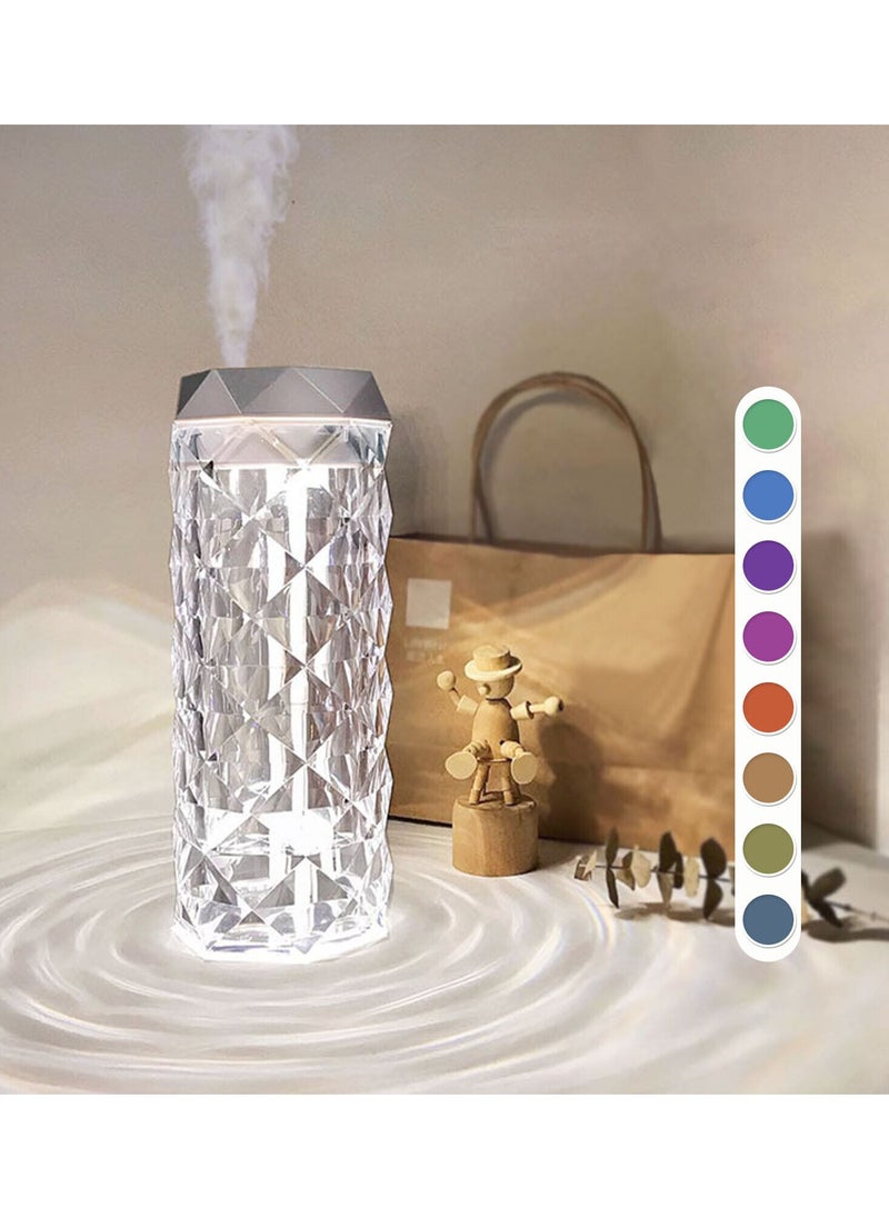 ماركة غير محددة - اباجورة وموزع روائح الزيوت العطرية للمنزل والمكتب، أضواء LED بسبعة ألوان متدرجة، مرطب بالموجات فوق الصوتية، موزع روائح العلاج العطري، للمنزل وغرفة النوم والمكتب، إيقاف تلقائي 1000 مل - Image 1