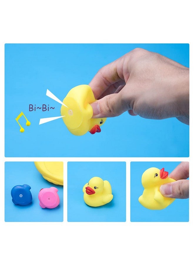 YUERFEILA Bath Duck Toys Rubber Ducks Family Squeak and Float Duckies Baby Shower Toy Party Decoration for Toddlers Boys Girls (Colorful Duck Family) - Image 4