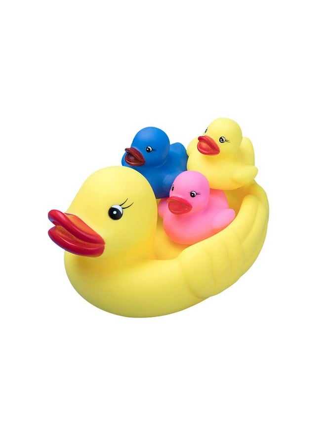 YUERFEILA Bath Duck Toys Rubber Ducks Family Squeak and Float Duckies Baby Shower Toy Party Decoration for Toddlers Boys Girls (Colorful Duck Family) - Image 1