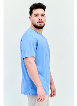 RBX Men Sportswear Fit Short Sleeves Running T-Shirt, Allure Blue  - Image 2