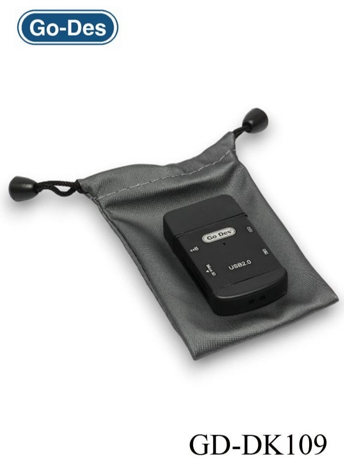 GO-DES GD-DK109 4-in-1 Multi-Function OTG Card Reader with USB, Micro USB, Type-C, and SD/TF Card Adapter  - Image 3