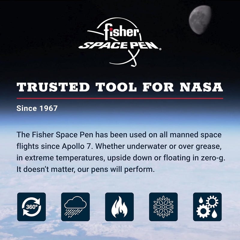 FISHER Space Pen, Cap-O-Matic Space Pen, Chrome Plated (M4C) - Image 4