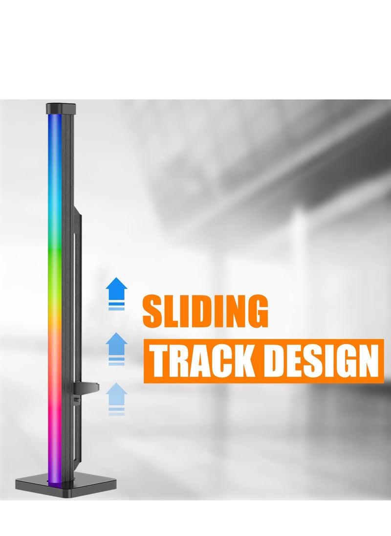 KASTWAVE - GPU Support Bracket, Adjustable Graphics Card GPU Brace Support Video Card Sag Holder/SATA Holster Bracket, Silicone Flexible Dynamic auto Rainbow Light Strip, Side Neon Light - Image 1
