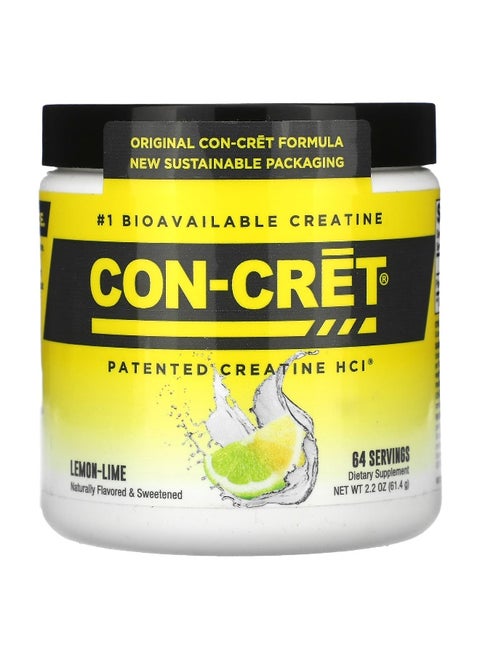 Con-Cret, Patented Creatine HCl, Lemon-Lime, 2.2 oz (61.4 g)
