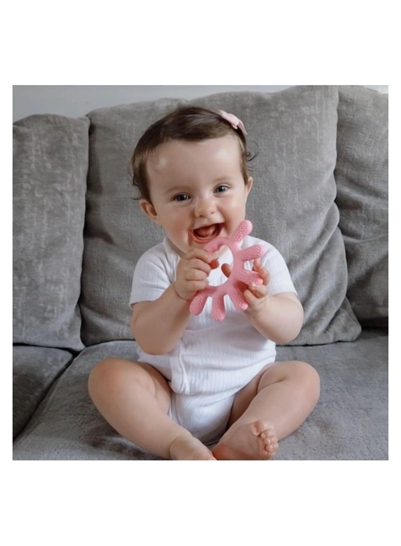 RATSAW 2 Pack Teething Toys for Baby Toys Silicone Teether for Toddler Infant Boy Girl Shower Gifts Teething Relief Chew Toys Finger Shape - Image 2