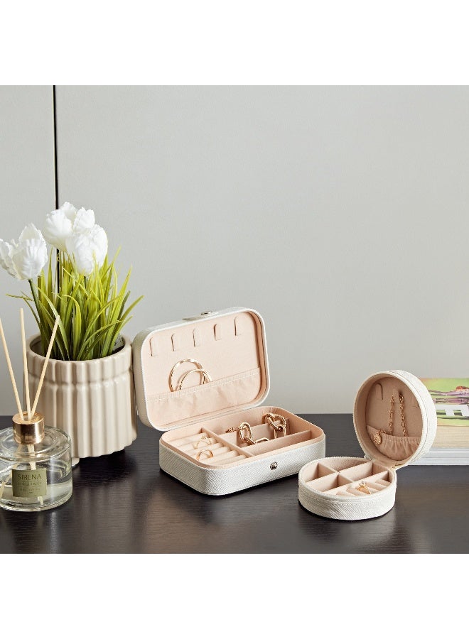 Home Box منظم المجوهرات الدائري الكلاسيكي من ستاكرز - Image 5