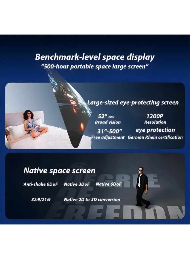 XREAL 1S AR Smart Glasses – Lightweight Augmented Reality Glasses with Immersive Display, Compatible with Smartphone, PC & Gaming Devices - Image 2