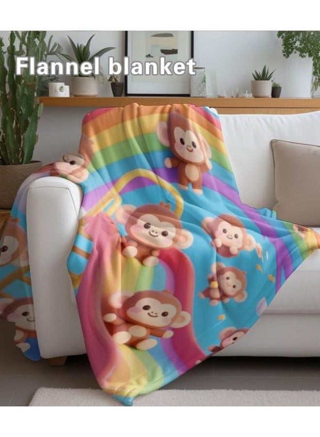 عام بطانية رقيقة من الفانيلا الكرتونية للأطفال والرضع (دافئة ومريحة، ومناسبة للنوم والألعاب) 70 سم * 100 سم - Image 5