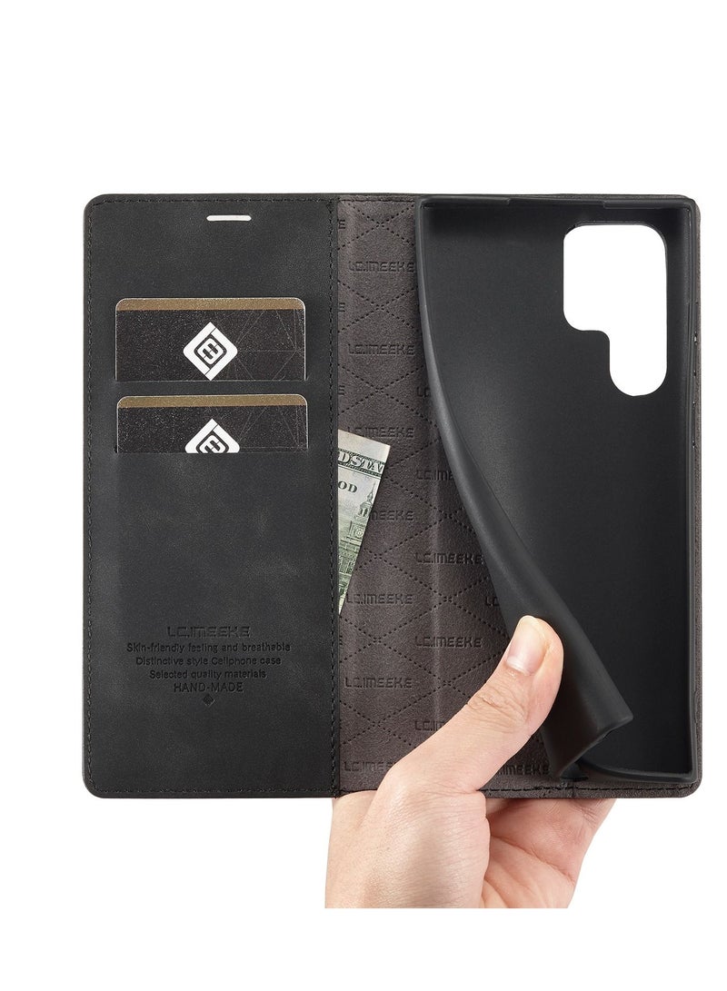 Suteni Flip Cover Leather Protective Case for Samsung Mobile Phone - Image 3