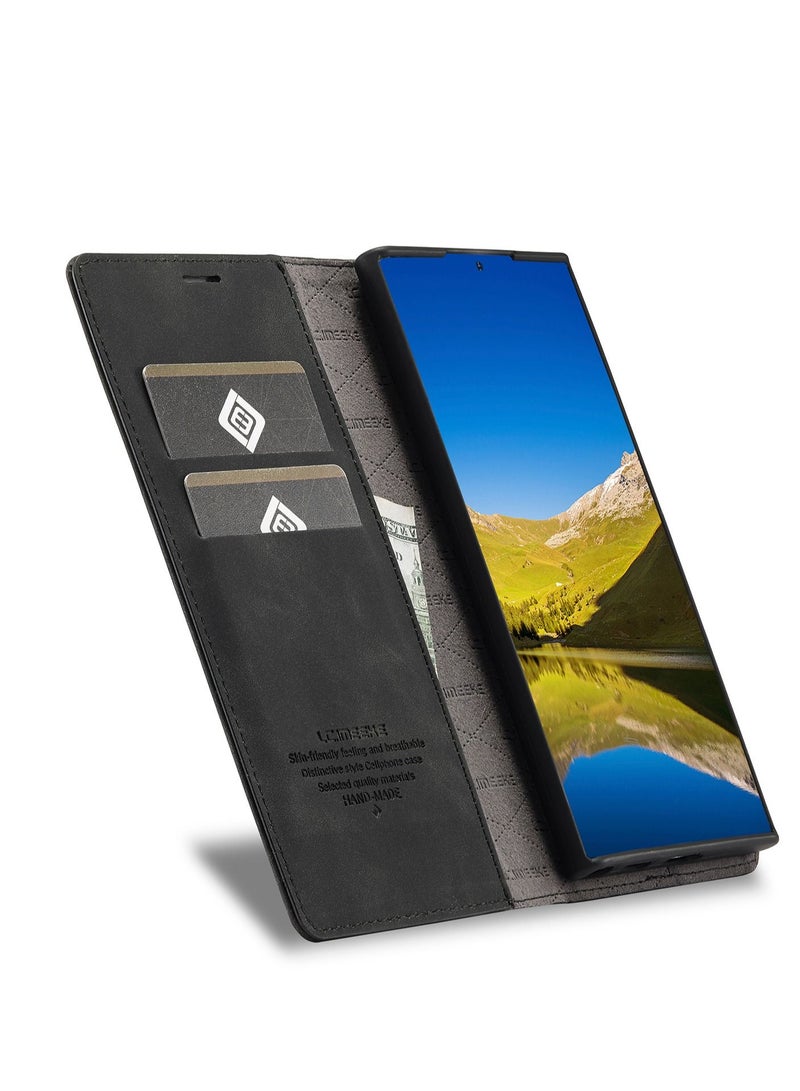 Suteni Flip Cover Leather Protective Case for Samsung Mobile Phone - Image 2