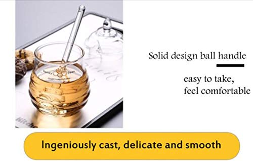 glasstore Glass Honey Dipper Sticks,Honey Dipper Spoons Stick Bee Honey Spoon Stirring Scooper For Durable Kitchen Honey Tools,2pcs - Image 4