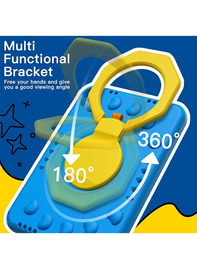 Kids Case for iPad 11th Gen 11inch (2025) & 10th Gen 10.9 inch (2022) with 360° Rotating Handle Stand – Shockproof Lightweight Cover with Pencil Holder, Blue - Image 5