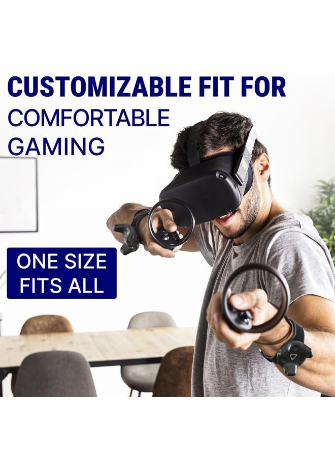 Skywin VR Tracker Belt and Tracker Strap Bundle for HTC Vive System Tracker Pucks - Adjustable Belt and Hand Straps for Waist and Full-Body Tracking in Virtual Reality (1 Belt and 2 Hand Straps) - Image 4