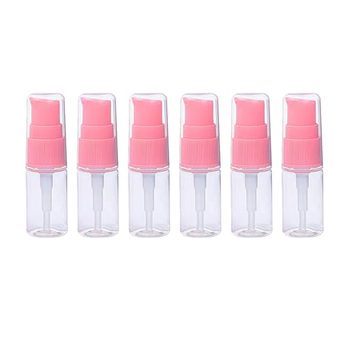 tupwel 6PCS 10ML 034oz Transparent BPA Free Empty Portable Pump Press Push Bottles Jars Containers For Serums Skin Care Foundations Lotion Cream Cosmetic Liquid Essential Oils Toiletries - Image 2