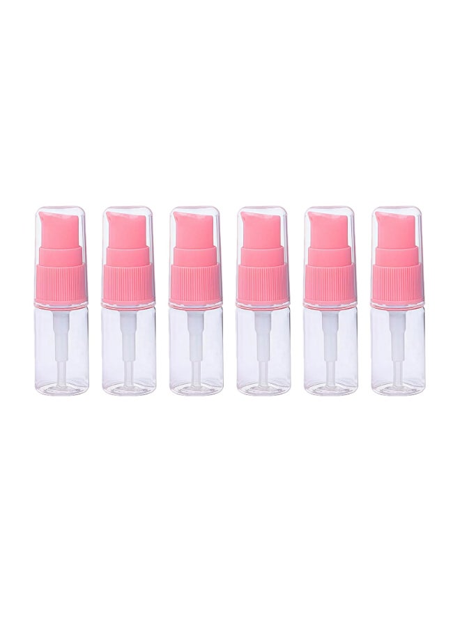 tupwel 6PCS 10ML 034oz Transparent BPA Free Empty Portable Pump Press Push Bottles Jars Containers For Serums Skin Care Foundations Lotion Cream Cosmetic Liquid Essential Oils Toiletries - Image 3