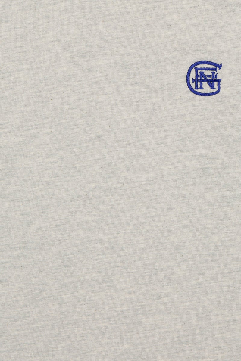 GOOD FOR NOTHING Men Crew Neck Short Sleeve Embroidered Logo T-Shirt, Grey - Image 5