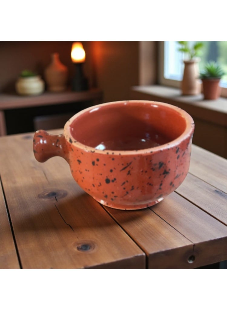color zone pottery A ceramic and earthenware drinking bowl - oven and microwave safe. Withstands direct and indirect heat, flame or oven. - Image 2