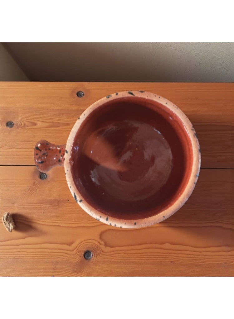 color zone pottery A ceramic and earthenware drinking bowl - oven and microwave safe. Withstands direct and indirect heat, flame or oven. - Image 3