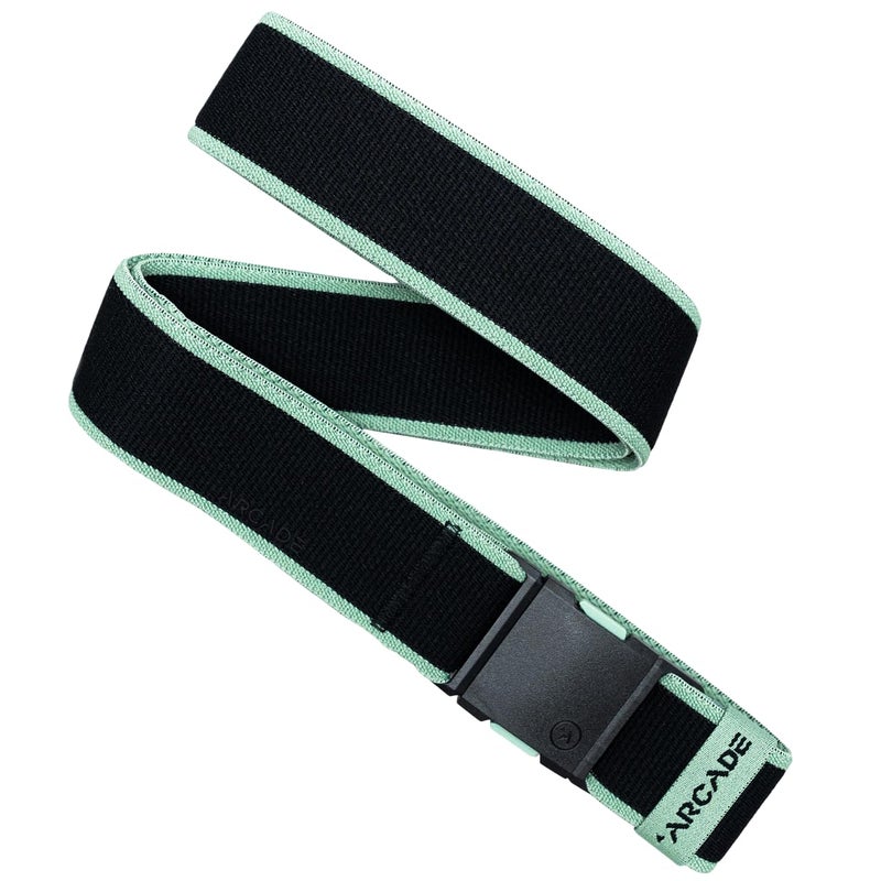 Arcade Belts A2 Carto Unisex Adventure Belt: Heavy Duty Stretch, Metal Free Buckle, Black/Mint - Image 1