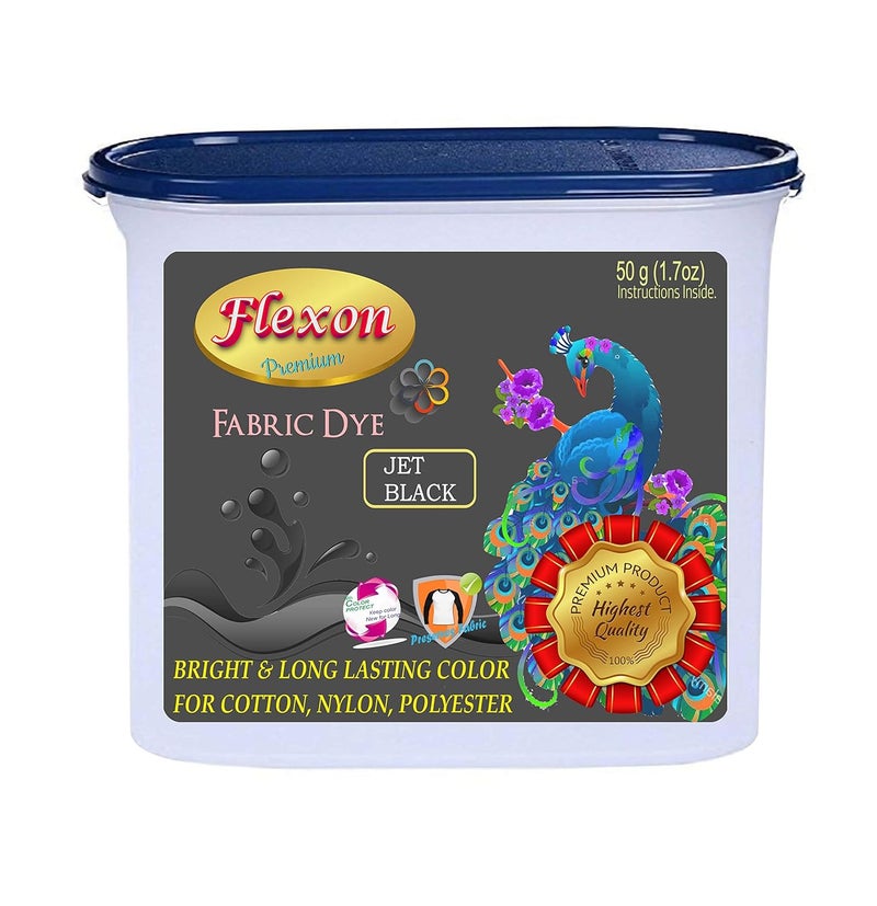 Flexon Dye Powdered Fabric Dye BLACK 50g - Image 1