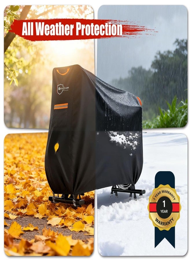 IC ICLOVER Exercise Bike Cover - 600D Upright Bicycle Protective Covers Waterproof & Dustproof, Stationary Bike Storage for Peloton, Schwinn, NordicTrack, Echelon, Recumbent, for Indoor & Outdoor Use - Image 5