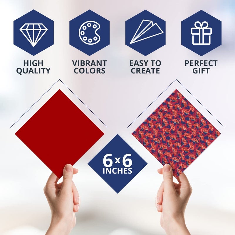 KOOL KRAFTS Origami Paper - 100 Origami Paper Kit - Set Includes, 100 Sheets 20 Colors 6x6, Origami Book 25 Easy Colored Projects, Kids Crafts, Christmas Gifts for boys 8-12 - Image 3