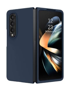 ZOOMEE Protective Soft Silicone Gel Rubber Bumper Slim Hard PC Thin Shockproof Case Cover For Samsung Galaxy Z Fold 4 Dark Blue  - Image 1