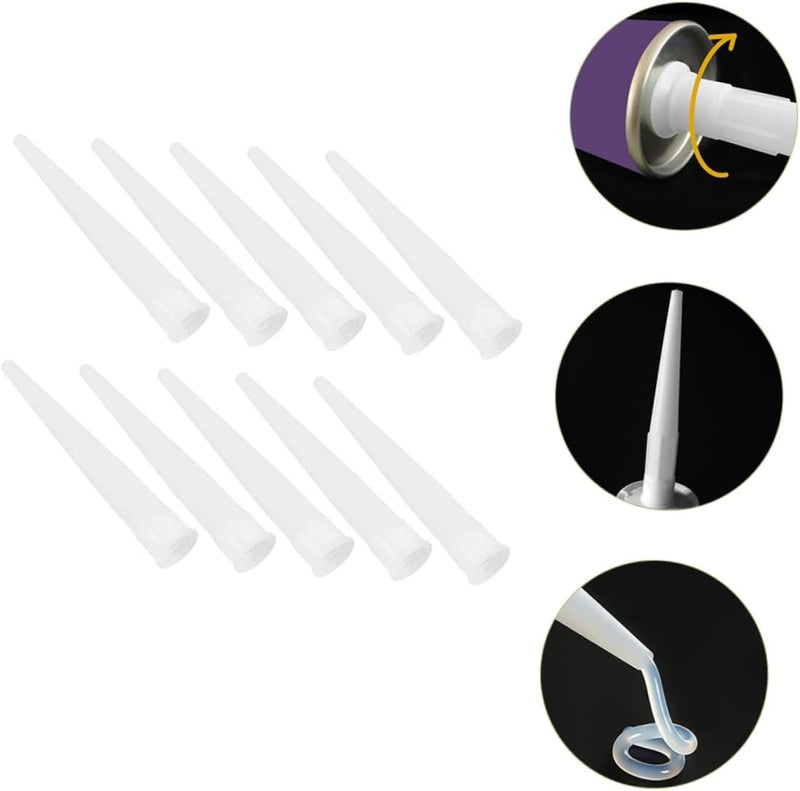 Generic Caulk Nozzles Applicator 100pcs Caulking Tips for Finishing Easy to Use on Caulking for Home and Projects - Image 2